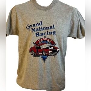 Screen Stars 80's NASCAR Racing Gray T-Shirt. Size Medium
#singlestitch